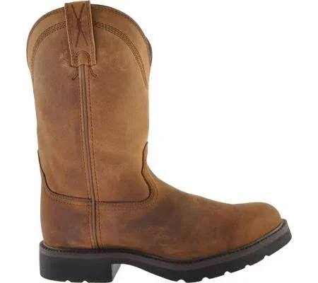 Twisted x Men's Distressed Saddle Leather Work Boots