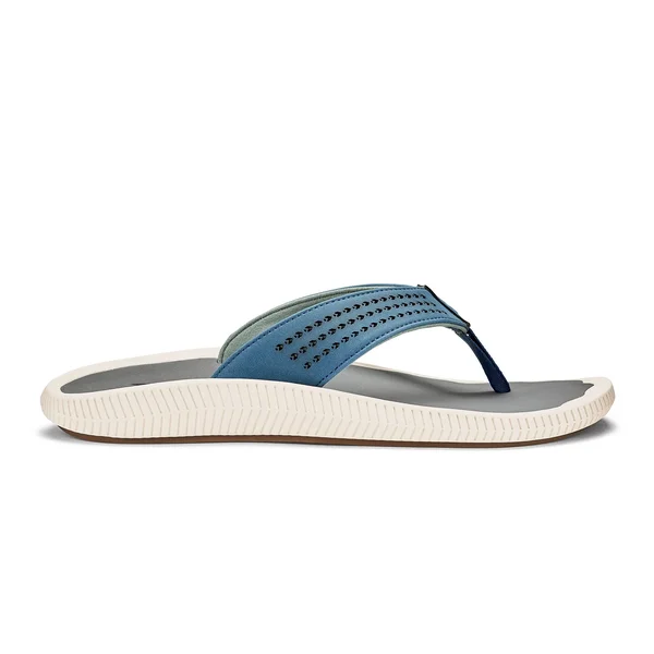 Olukai Ulele Sandals - Men's Blue/Charcoal, 14