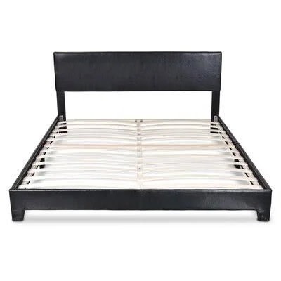 Feikje 32.3x22 Platform Bed Ebern Designs Size: Queen - Color: Black