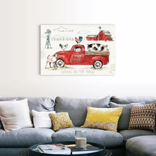 Down on The Farm II - Canvas Wall Art, 48x32, Great Big Canvas