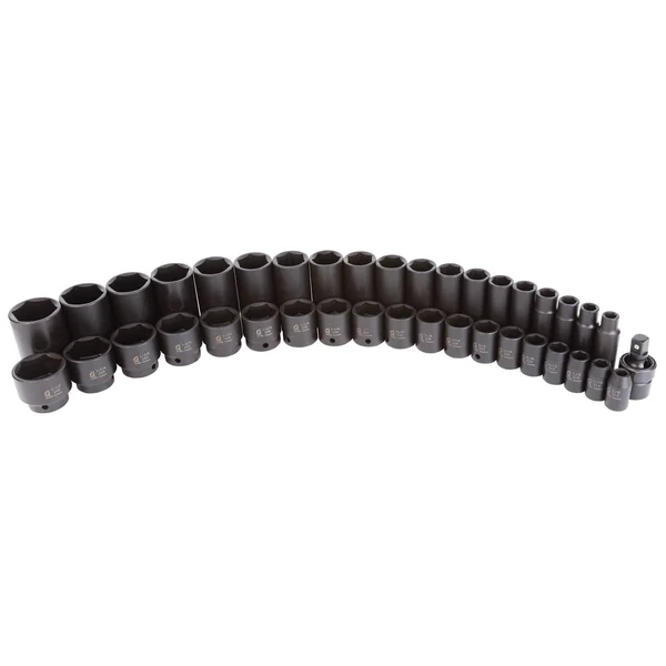 Sunex 1/2x22 Drive 39 Piece SAE Deep Impact Socket Set