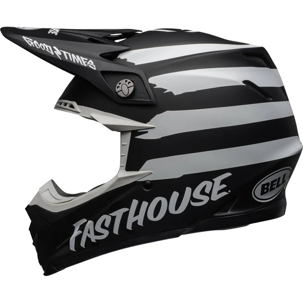 Bell Moto-9 MIPS Fasthouse Signia Helmet - Black/White - 2XL