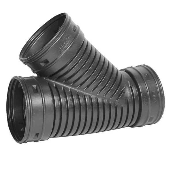 Advanced Drainage Systems 8 in. Polyethylene Wye, Black 0822AA