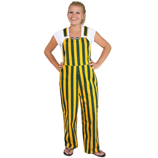 Game Bibs Green & Gold Overall Bibs