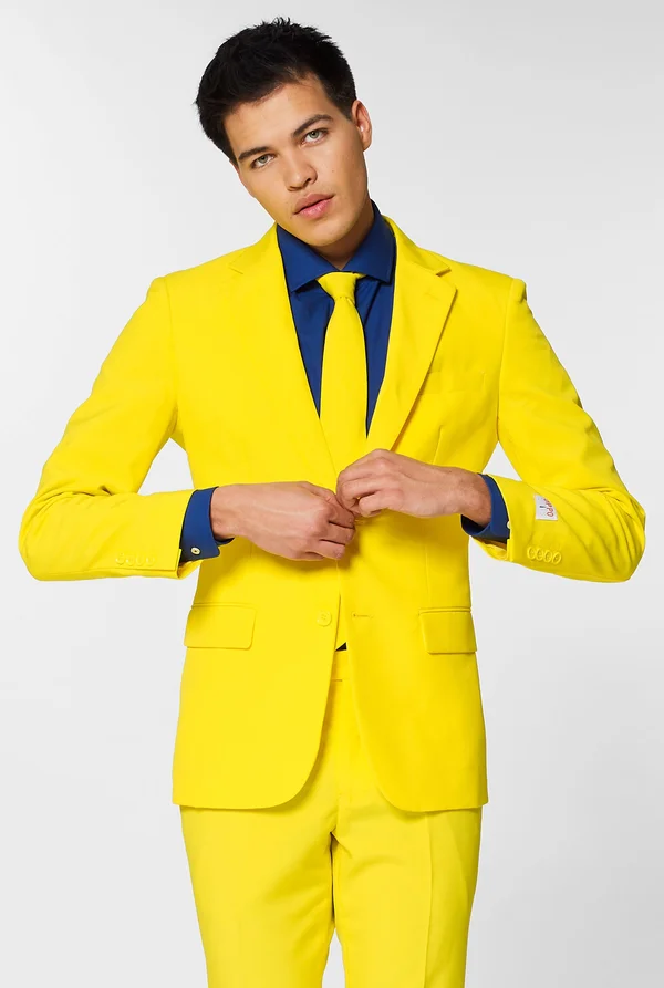 Opposuits Men's Yellow Fellow Suit