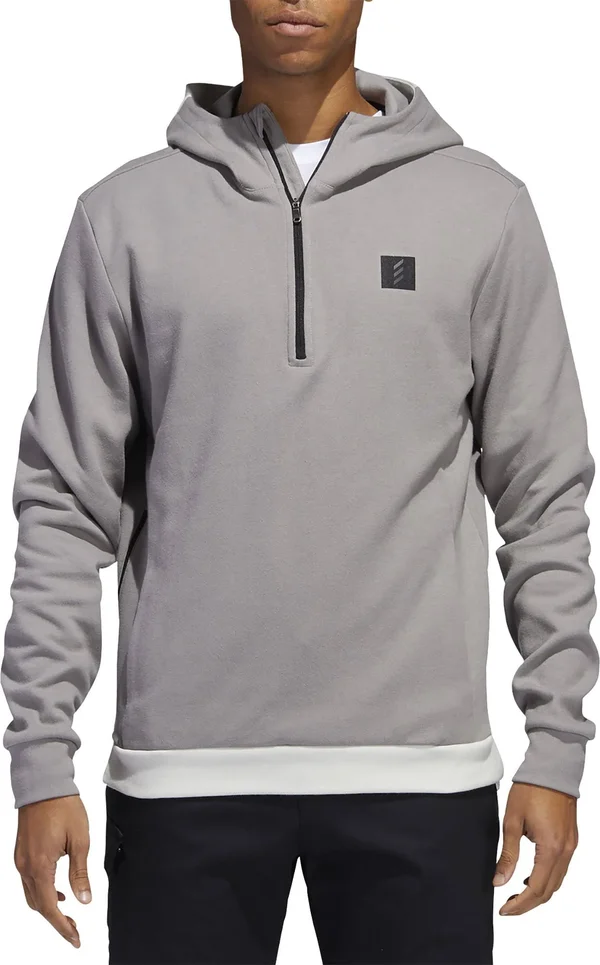 Adidas Golf Men's Adicross Hoodie - Dove Grey, Large