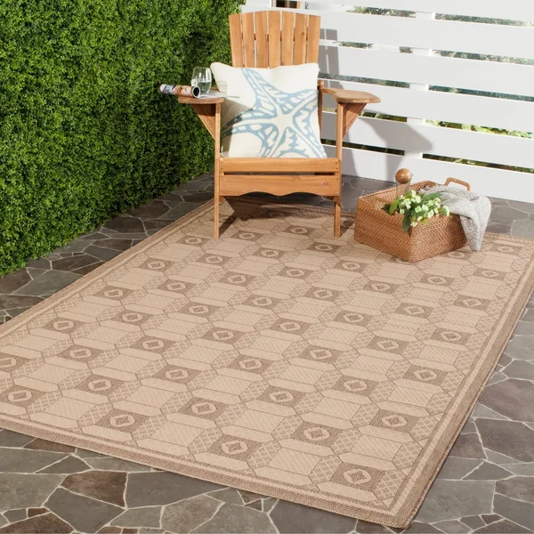 Safavieh Martha Stewart MSR4254 4&0x22 x 5&7x22 Creme, Brown Area Rug