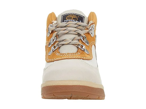 Timberland Kids Leather/Fabric Field Boot Boys Shoes 9481453 - 8.5 Toddler M - Beige