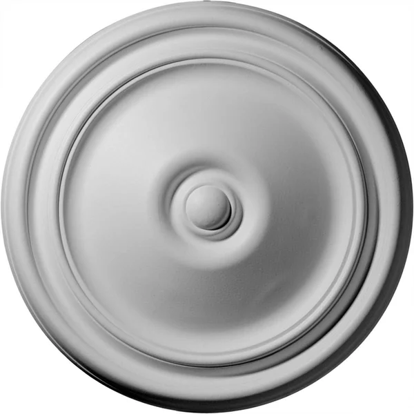 12x22OD x 1 3/4x22P Reece Ceiling Medallion (Fits Canopies Up to 2 3/8x22) - Hand-Painted Flash Gold