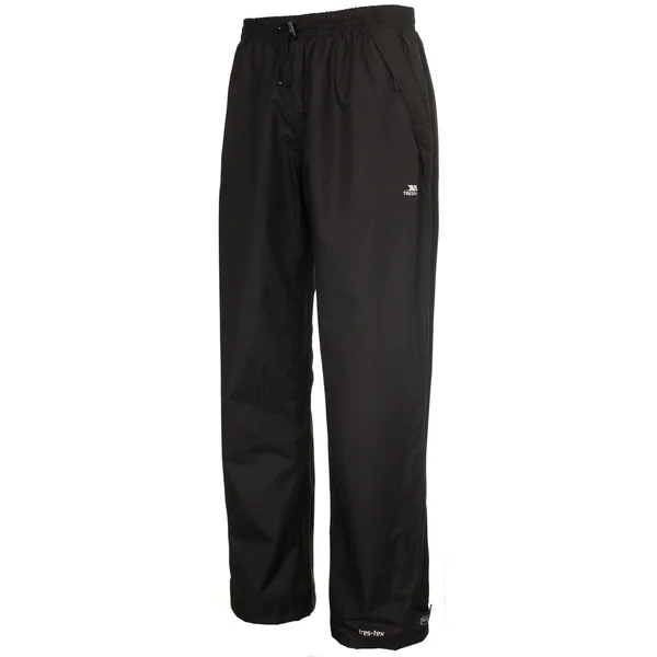 (L - Black) Trespass Mens Toliland Waterproof & Windproof Trousers