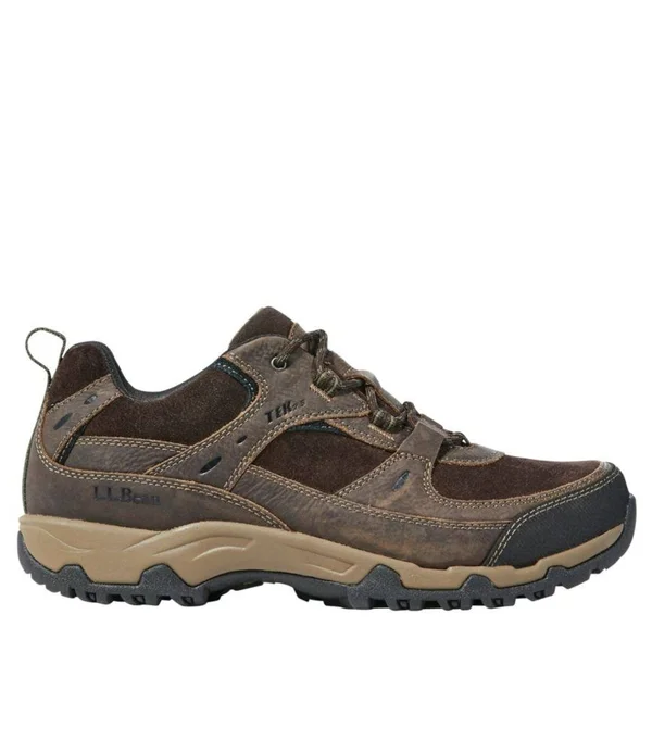Men's Trail Model 4 Waterproof Trail Hiking Shoes, Leather/Suede Brown 9.5(EE), L.L.Bean