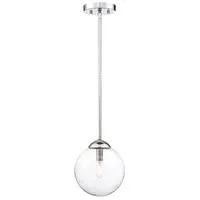 Light Visions PL0196CH Industrial 1 Light 8 inch Chrome Mini Pendant Ceiling Light