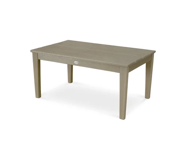 POLYWOOD Newport 22x22 x 36x22 Coffee Table in Vintage Sahara - 36" x 17" x 22.25"
