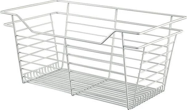 Closet Wire Drawer Basket - 17 x 11 x 14 - White-Powder