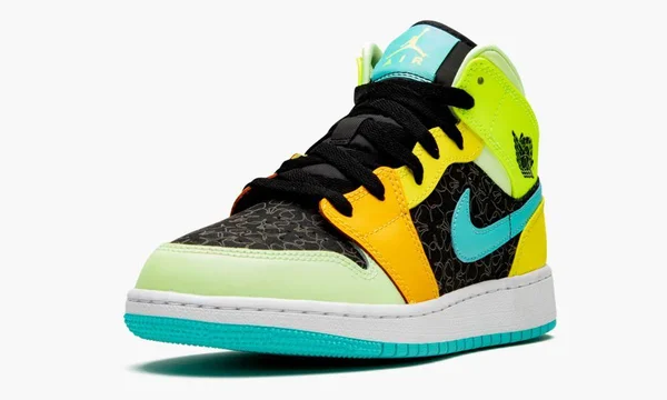 Air Jordan 1 Mid SE Aurora Green (GS)