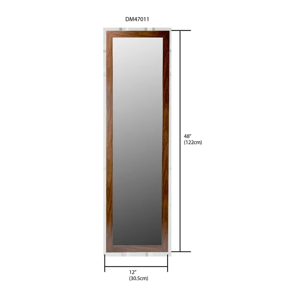 Home Basics Over The Door Mirror - Natural