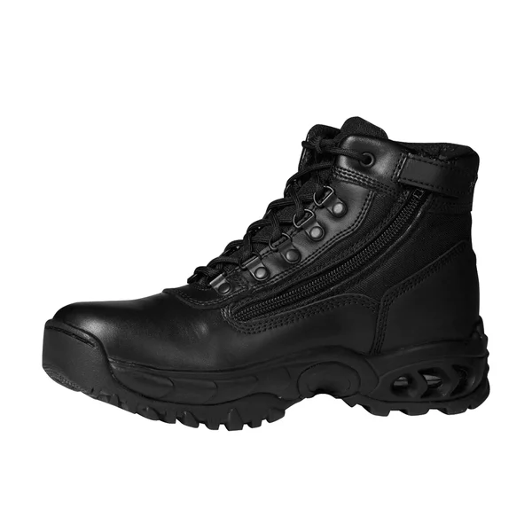 Ridge Footwear 8003ST Men's Air-Tac Mid Side Zipper Steel Toe Tactical Boots - Size: 4, Black
