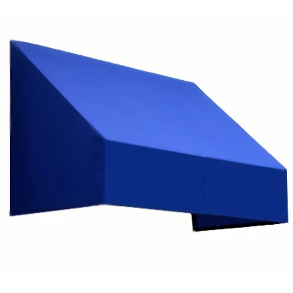 Awntech 3.38 ft. Wide New Yorker Window/Entry Awning (24 in. H x 42 in. D) Bright Blue