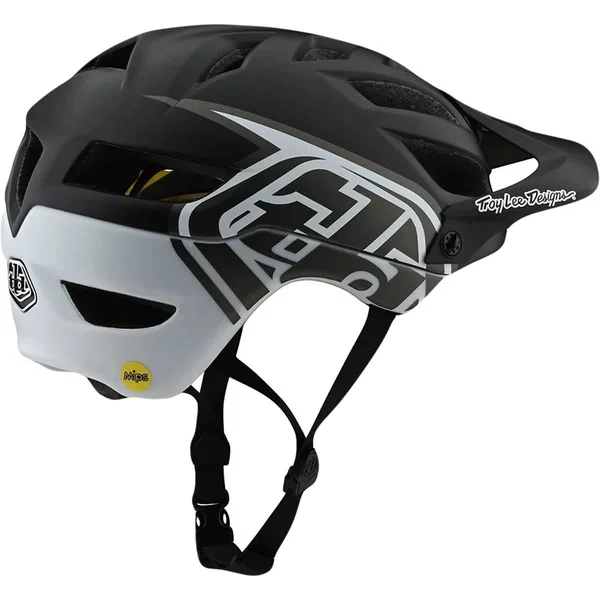Troy Lee Designs A1 MIPS Classic Bike Helmet Black/White - Xs