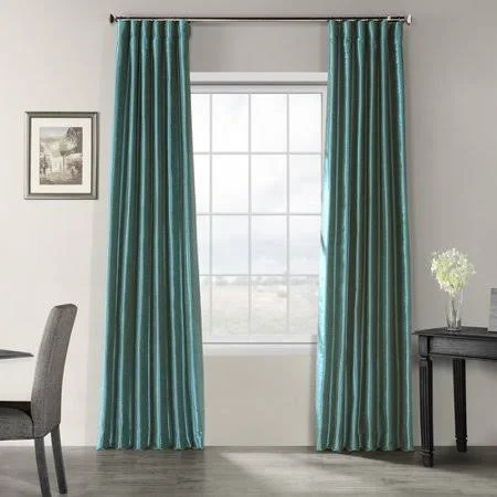 Sagunto Synthetic Solid Room Darkening Thermal Rod Pocket Single Curtain Panel Size per Panel: 50x22 W x 84x22 L - Curtain