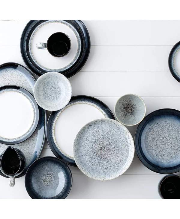 Denby Halo 12 Piece Dinnerware Set - Service for 4 - Black