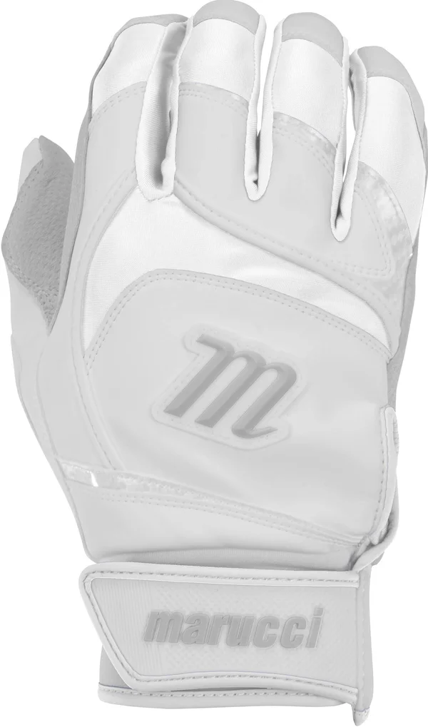 Marucci Adult Signature Batting Gloves - White