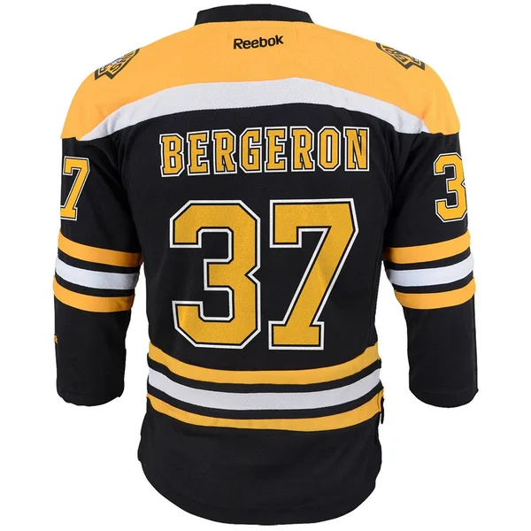 Reebok Patrice Bergeron Boston Bruins Youth Premier Jersey - Black