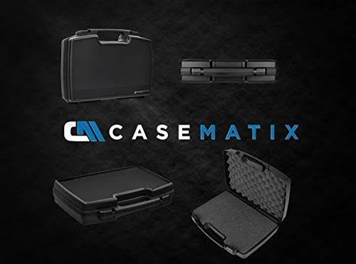 Casematix Mini Drone Hard Carry Case Fits Parrot Mambo Drone, Cannon, Grabber, Parrot Flypad MiniDrone Controller, Propeller