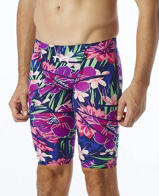 TYR alm6a Men's Avictor Lava Jammer Swimsuit - PUR/PINK - 36