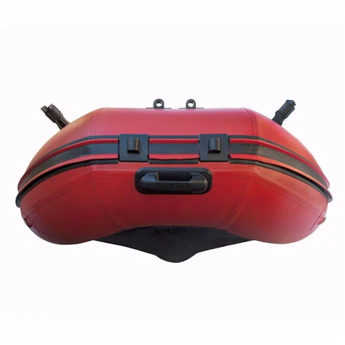 Aleko 10.5ft Inflatable Fishing Boat with Air FLOOR - Red and Black
