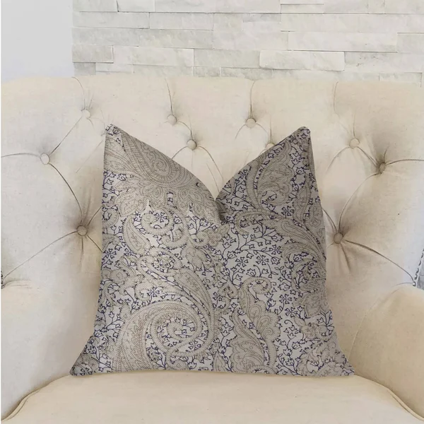 Plutus Quartz Skye Beige Luxury Throw Pillow 26x22L x26x22W