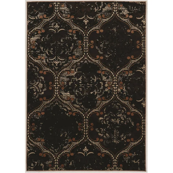 Linon Vintage Arthur Rug, Brown, 8x10 ft