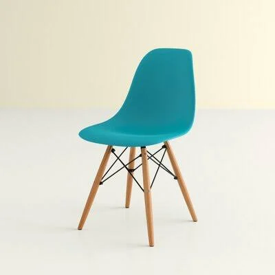 Casius Side Chair George Oliver Color: Teal Blue
