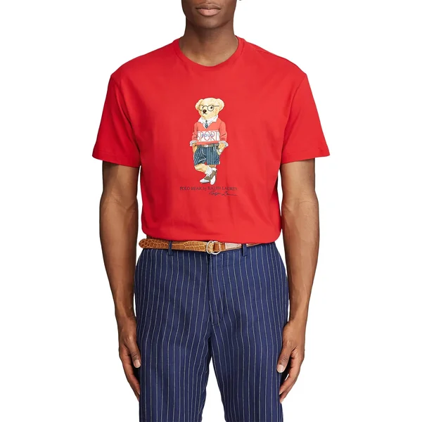 Polo Ralph Lauren Men's Polo Sport Bear T-Shirt - Red - XXL
