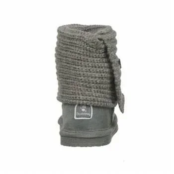 Bearpaw Kids Knit Tall Gray