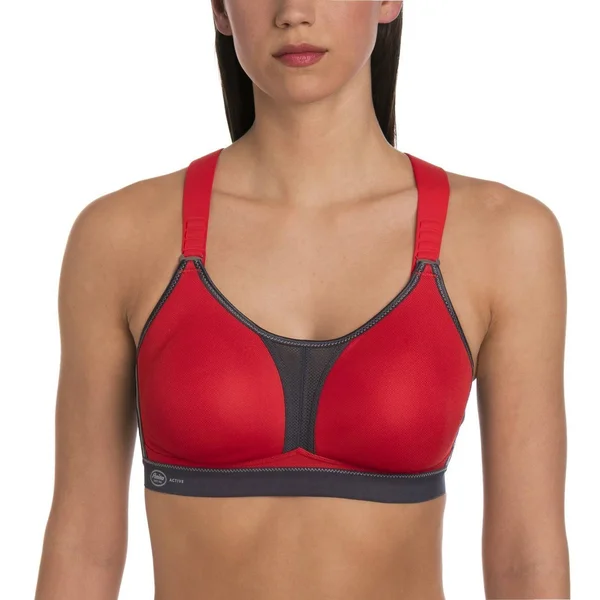 Anita Active Dynamix Star Max Support Sports Bra - Black and Anthracite
