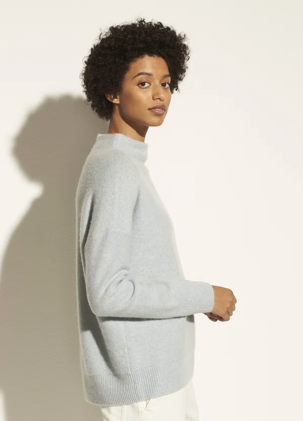 Boiled Cashmere Funnel Neck Pullover