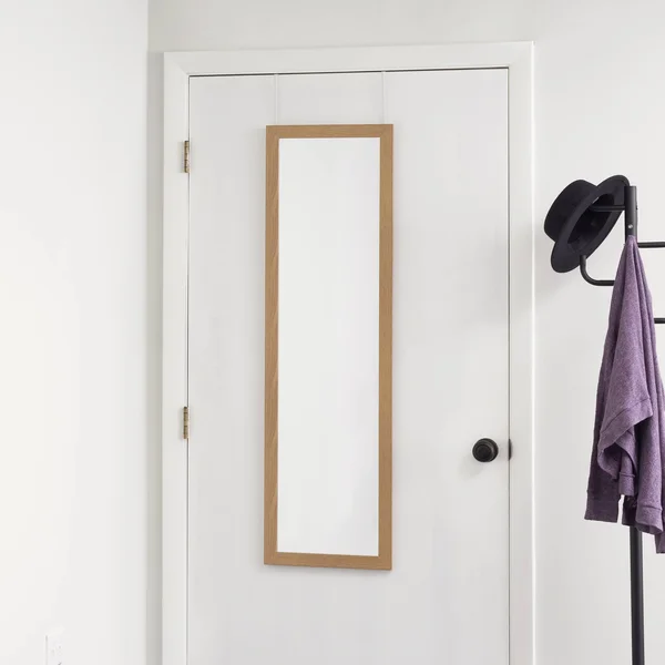 Home Basics Over The Door Mirror - Natural
