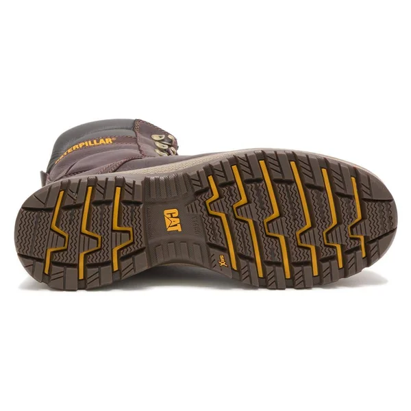 Cat 8x22 Fairbanks TX Steel Toe Waterproof Boots - Men's Mulch