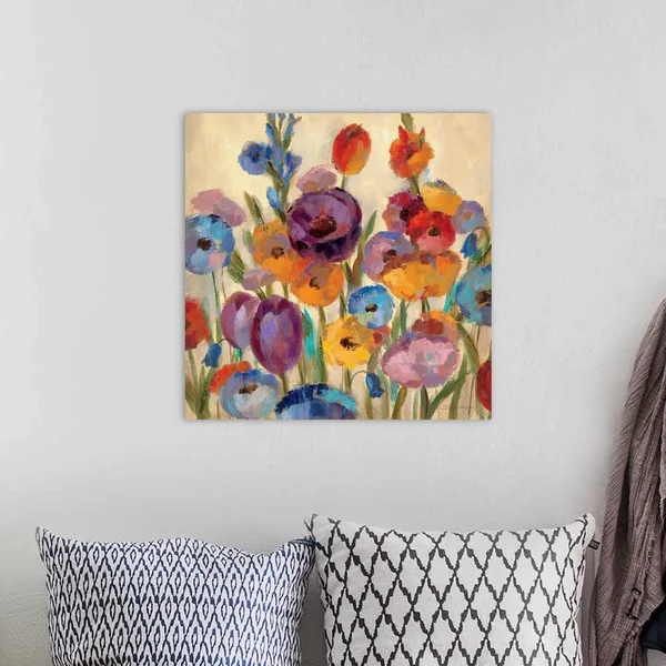 Garden Hues I - Canvas Wall Art, 20x20, Great Big Canvas