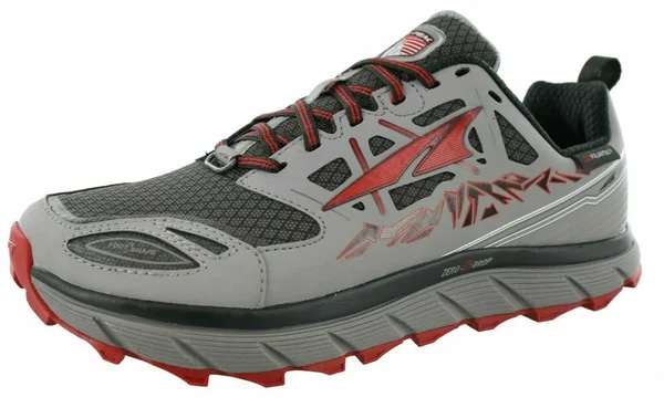Altra Lone Peak 3.0 Neoshell Trail Running Shoe - Men's Gray/Red, 9.5
