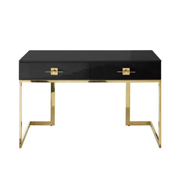 Mandisa Writing Desk Black/Gold