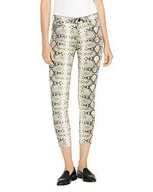 Hudson Barbara High-Rise Skinny Jeans - Metallic Python, Women's, 28