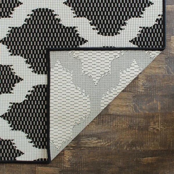 St Croix Trading Company Milana Home Black 8 ft. x 10 ft. Indoor - Outdoor Area Rug