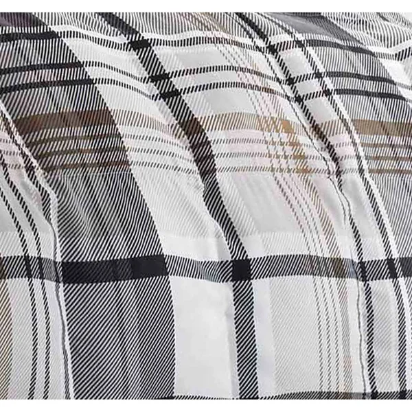 Eddie Bauer Normandy Plaid Comforter Set - Black, Twin