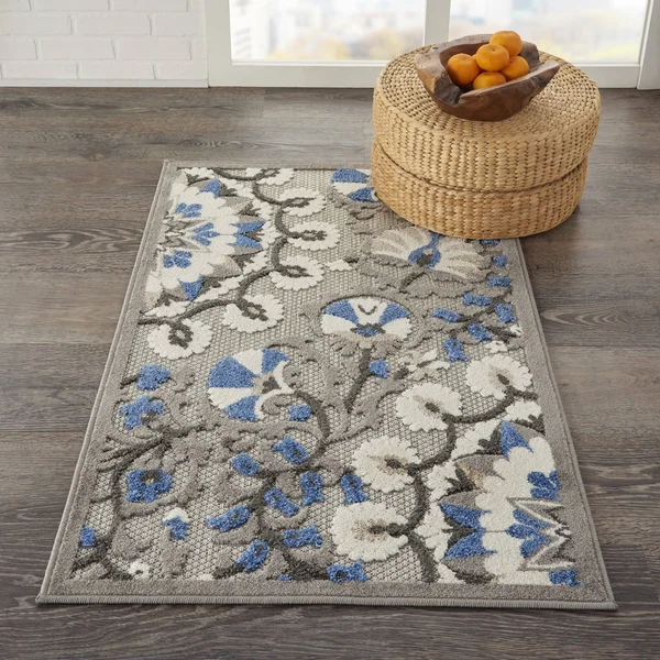 Nourison Aloha ALH20 Area Rug - Red/Multi, 7& x 10&