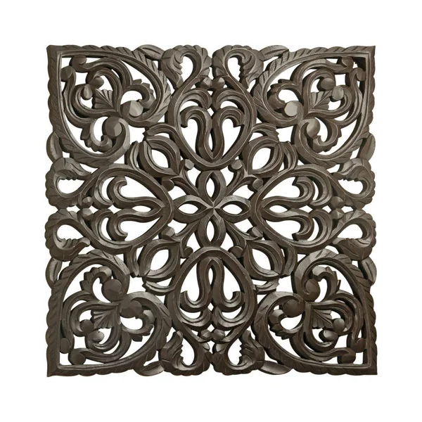 Solaris Brown 24-Inch Eight Wooden Wall Panel - 24 x 24 x 1