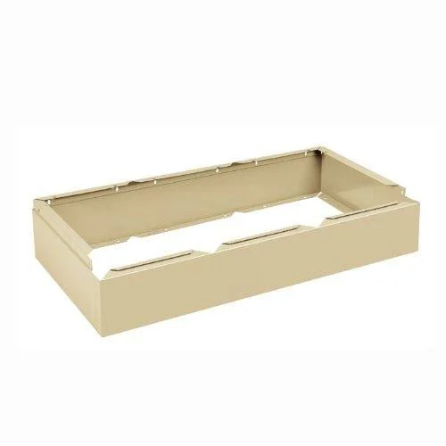 Tennsco Three Wide Closed Locker Base 36W x 18d x 6H Medium Gray