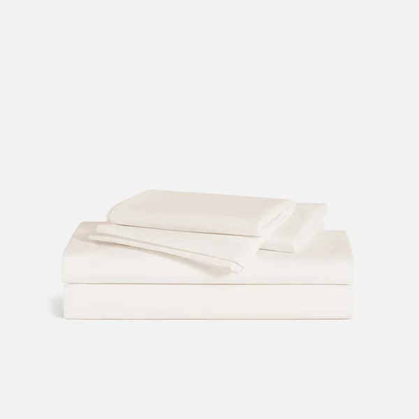 Brooklinen Classic Core Sheet Set Size Twin in Cream, Best Sheets
