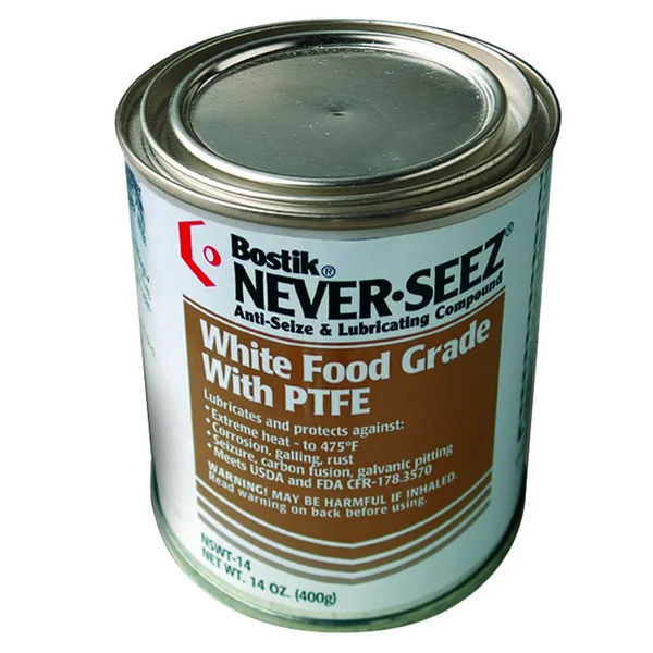 Never-Seez NSWT-14 White Food Grade Compound with PTFE - 14 oz.